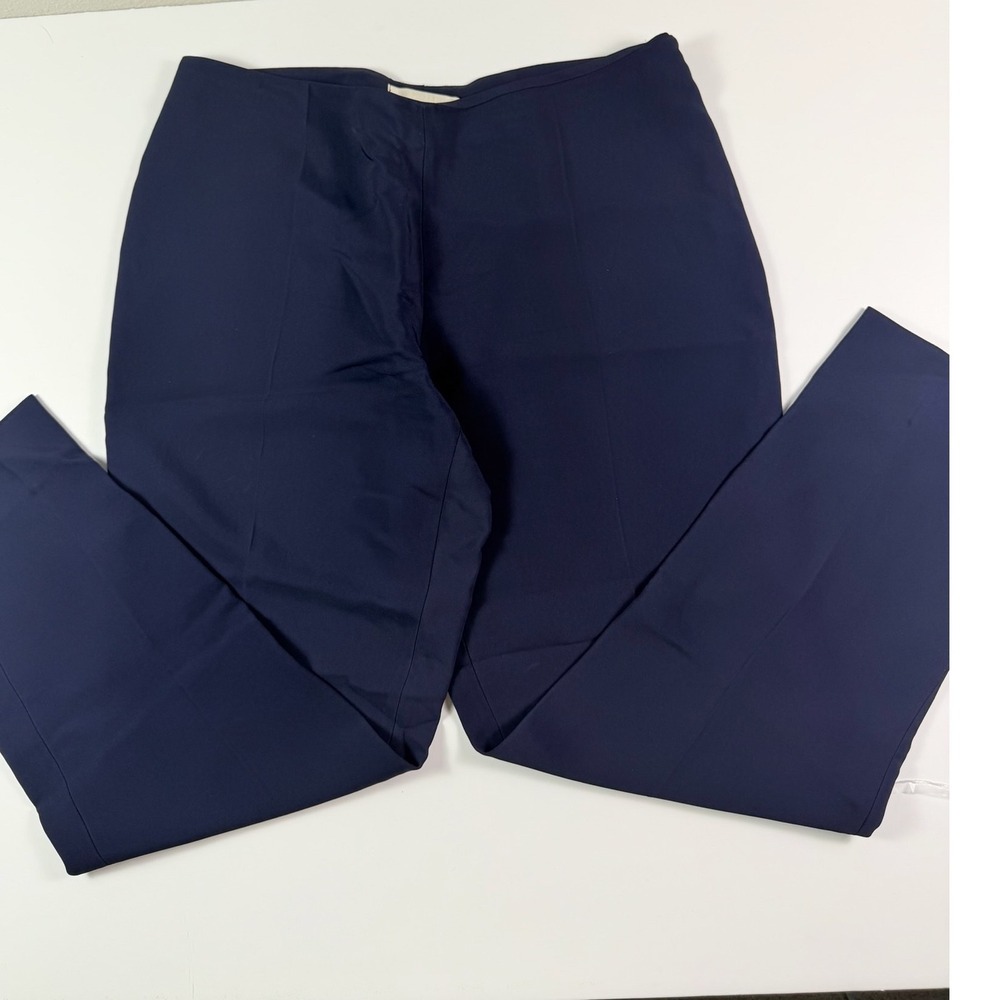 Antonio Berardi Womens Navy Blue Tailored Dress Pants Made in Italy Size 14/16